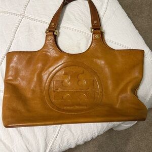 Tory Burch Tan Leather Tote Bag